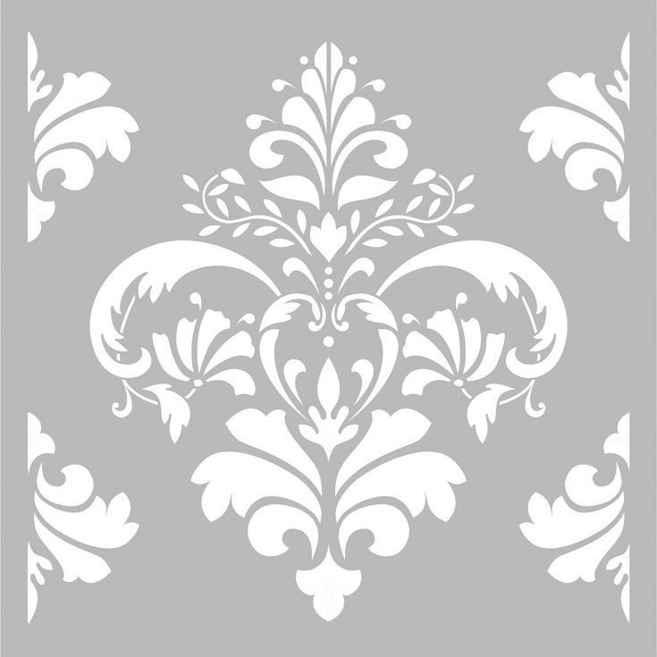 Трафарет для стен Дамаск