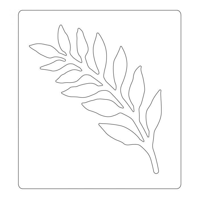 Трафареты для декора листья