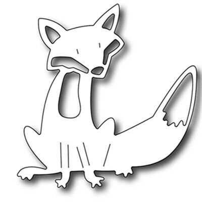 Лисичка трафарет для вырезания