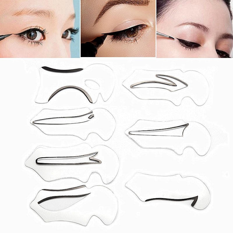 Стрелки для нависшего века трафарет