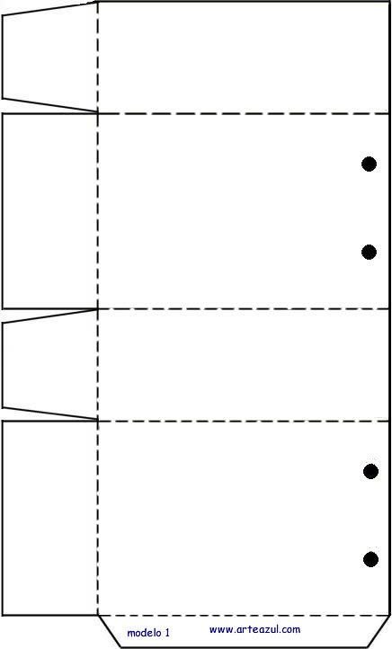 Выкройка подарочного пакета