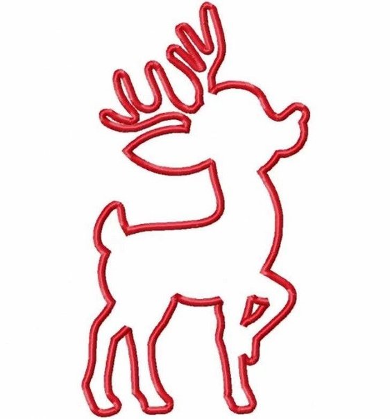 Трафарет "олени"