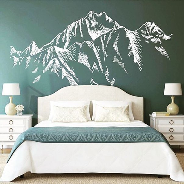 Интерьерные наклейки горы
