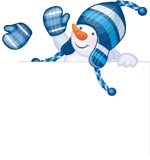 Снеговики на окна выглядывают