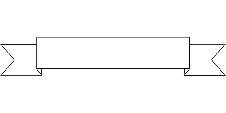 Лента для надписи контур