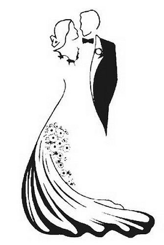 Свадьба силуэт