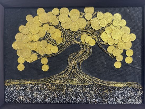 Панно с монетами