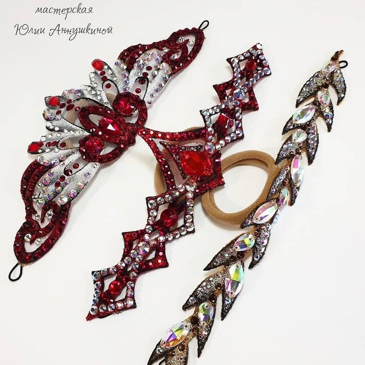 Украшение для волос для художественной гимнастики