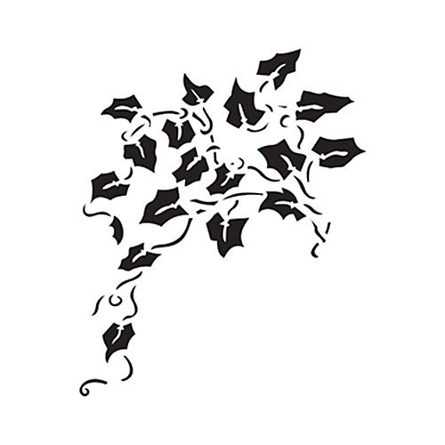 Трафареты для декора стен плющ