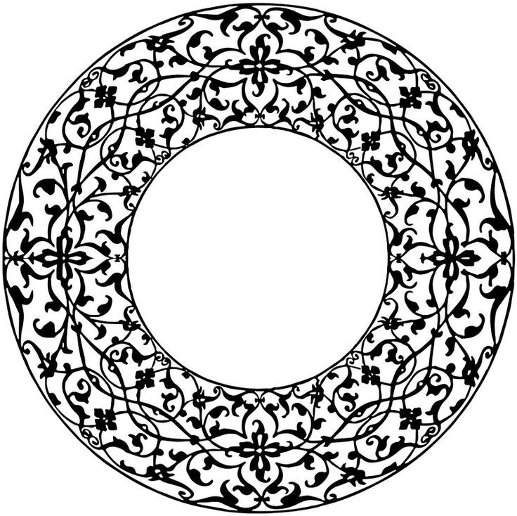 Векторный узор в круге