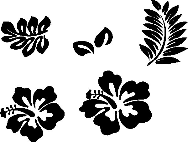 Цветок силуэт