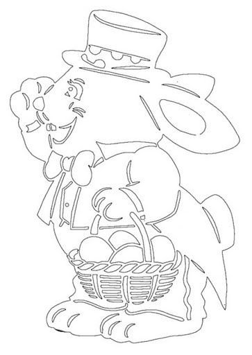 Вырезалки на окна к Пасхе