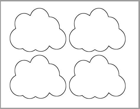 Облака шаблоны для вырезания