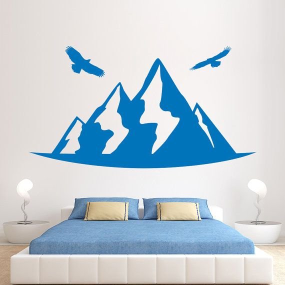 Декоративные наклейки на стену горы
