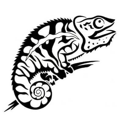 Стилизованная ящерица
