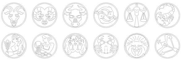 знаки зодиака для выпиливания