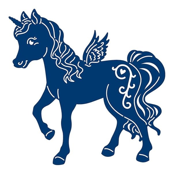 Лошадь Новогодняя трафарет