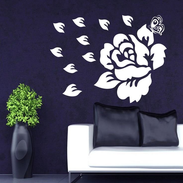 Лепестки на стену декор