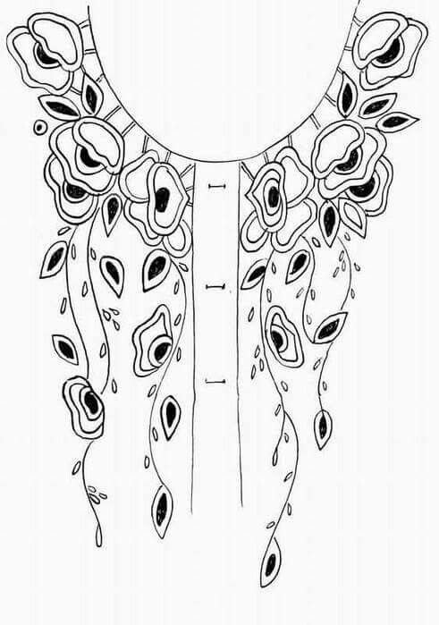 Орнамент на платье рисунок