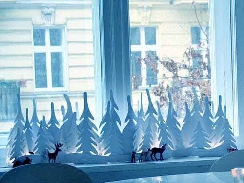 Декорации на подоконник на новый год в детском саду