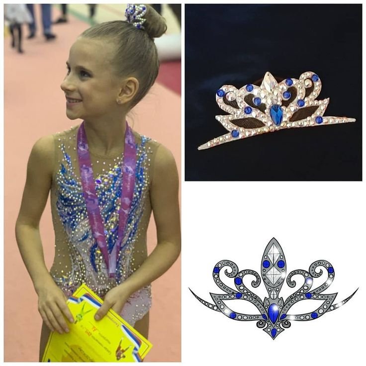 Украшение для волос для художественной гимнастики