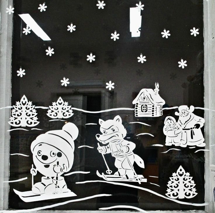 Новогодняя сказка на окне