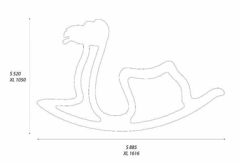 Макет игрушки качалки