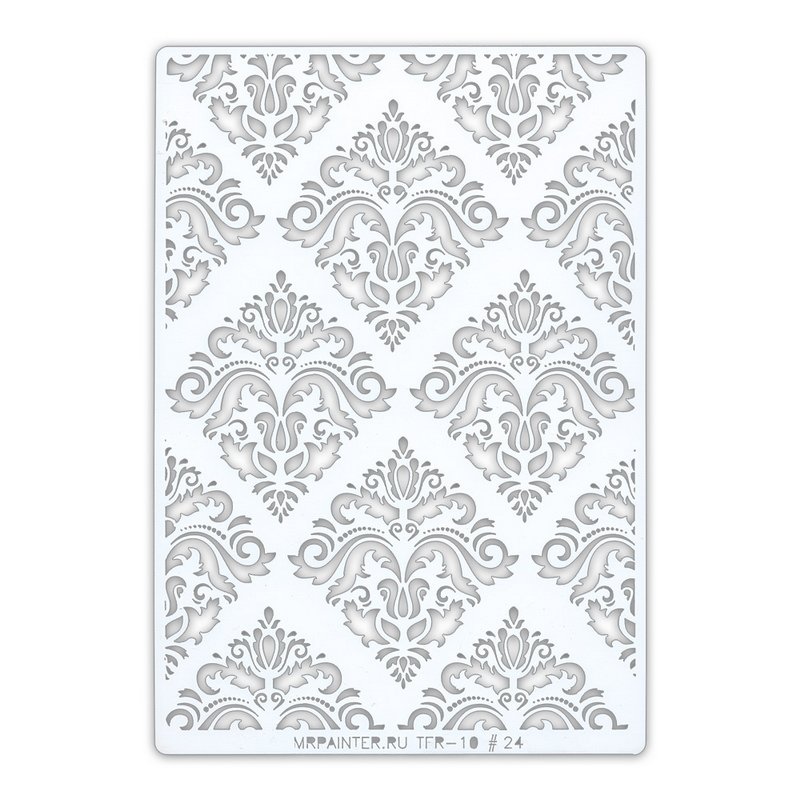 Трафарет для стен Дамаск