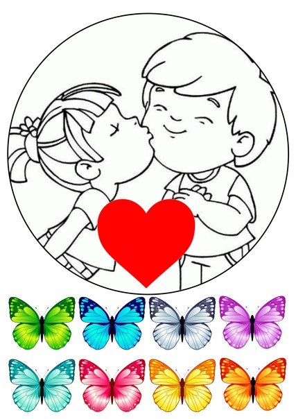 Трафарет на сахарную бумагу