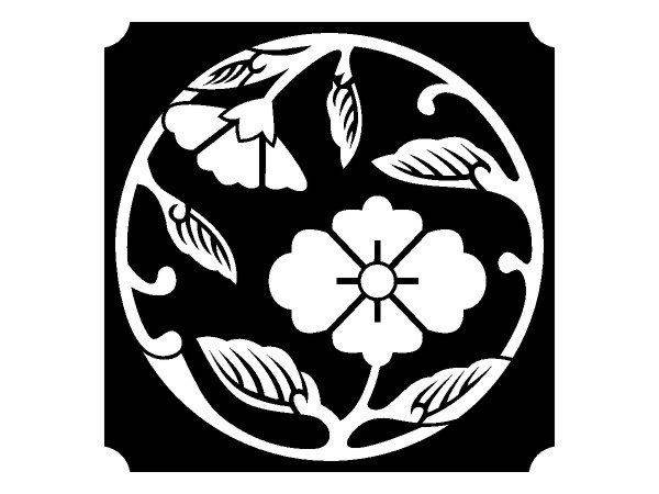 Японский растительный орнамент