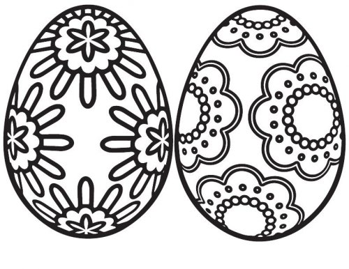 Яйцо трафарет