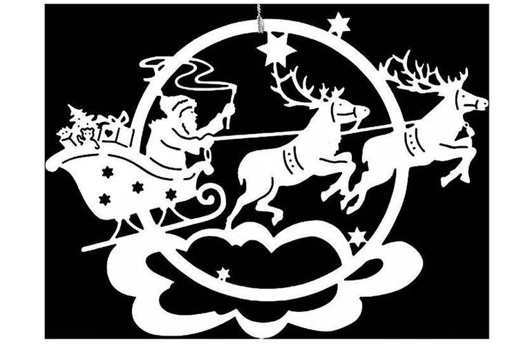 Трафареты на окна новогодние