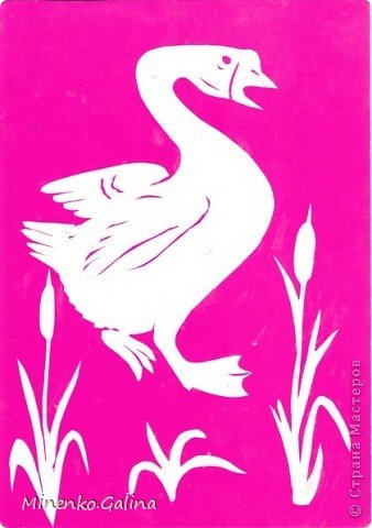 Вытынанки Гусь