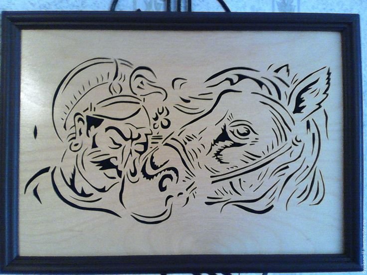 Контурная резьба по дереву