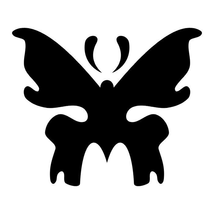 Трафарет простой для аквагрима