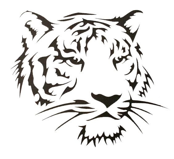 Тигр силуэт