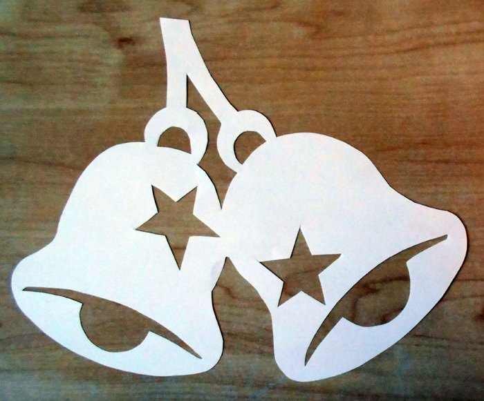 Фигуры из бумаги на новый год