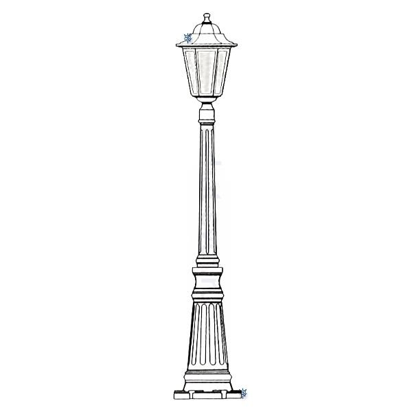 Эскиз уличного фонаря