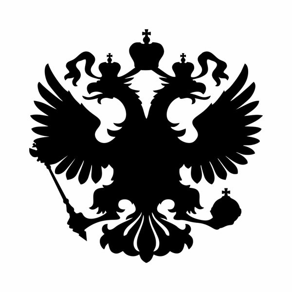 Имперский двуглавый Орел Российской империи вектор