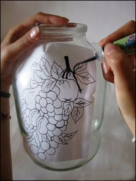 Разрисованные баночки
