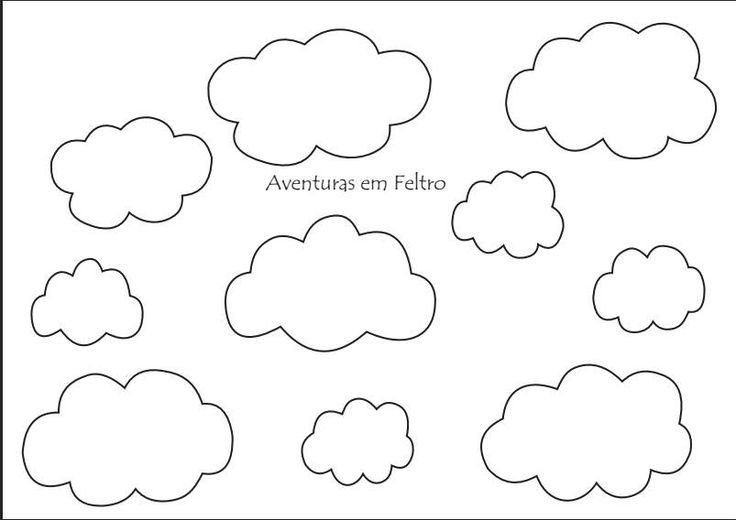 Облака шаблоны для вырезания