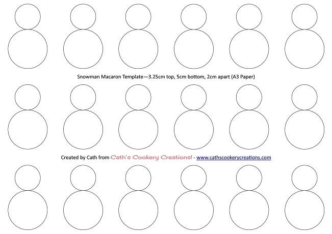Трафарет для макарон 4 см на а4