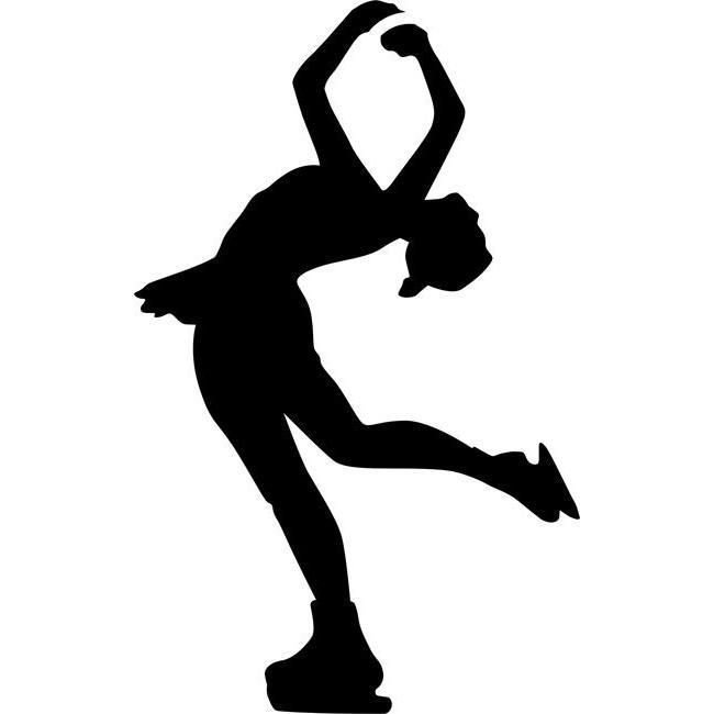 Фигуристка трафарет