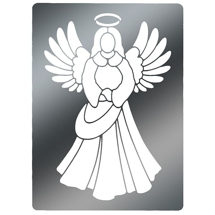 Ангелочек трафарет