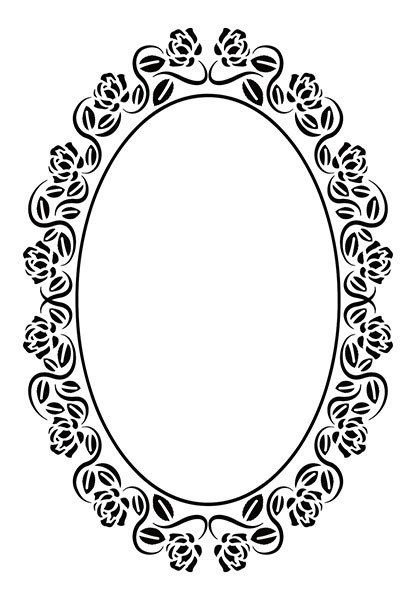 Овальная рамка