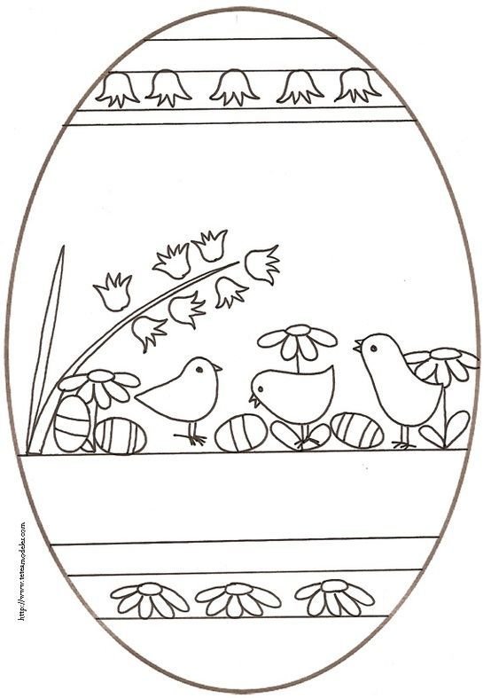 Яйца на Пасху раскраска