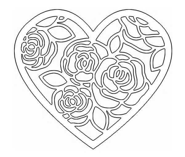 Сердечко ажурное