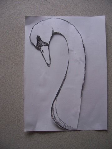 Макет лебедя