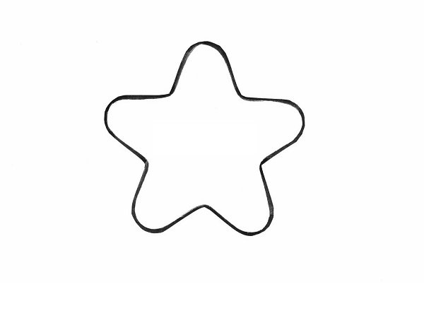 Трафарет звездочки из фетра