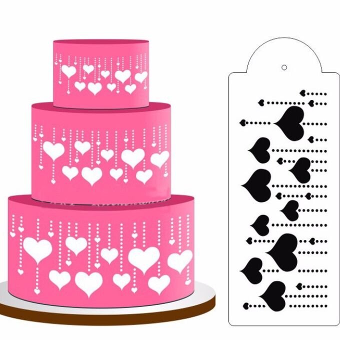 Трафареты для украшения торта